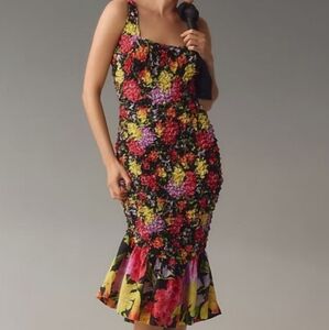 Floral Multicolor One-Shoulder Dress